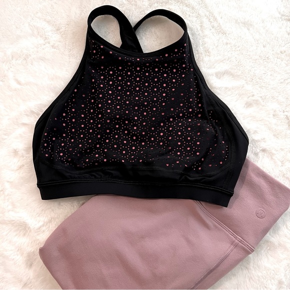 Lululemon Colour Me Quick Bra Black / Flash Light Tone Size 4 - Picture 10 of 13